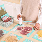 24pc BPA Free Vacuum Sealer Bags, Reusable Sous Vide & Food Storage, 20pc Vacuum Zipper Bags & 4 Seal Clips (11.8x13.4 Inch)