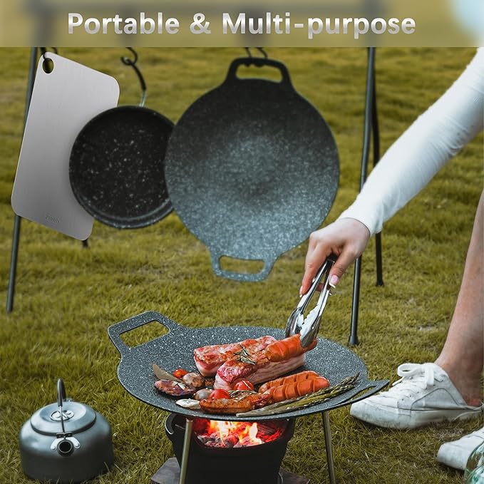 ZERRO Titanium Cutting Board 14.17" x 9.84", 100% Pure Titanium Cutting Boards for Kitchen Double Sided Food Grade Hygiene & Durability Titanium Chopping Cutting Board for Meat Veggies Fruits