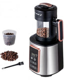 Electric Coffee Bean Roaster Machine for Home Use – 1500W Air Coffee Roaster with Adjustable Temperature & Timer, Built-In Chaff Collector & Air Circulation 100g Capacity Electric Coffee Roaster
