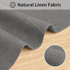 Cloth Placemats, Set of 4 Heat-Resistant Cotton Linen Blend Double Layered Machine Washable Place Mats, Wrinkle Free Thick Fabric Dining Table Mats for Indoors & Outdoors (Dark Grey, 4)