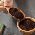 Big Wooden Scoop Shovel, 2PCS Large Coffee Scoops for Ground coffee, Acacia Wood Bean Salt Spoons, Wooden Scoops for Jars Canisters, Kitchen Scoops for Flour Laundry Scoop Multi-purpose