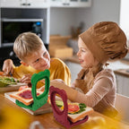 Uncrustables Sandwich Maker Sealer Cutter, Crustless Sandwich Cutter, PB&J Uncrustable Maker - Color Dark Red, Round Shape
