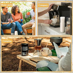 Amyhill 1000 Pcs Individually Wrapped Wooden Coffee Stirrers, Disposable Coffee Stir Sticks Round End Sticks Bulk Wood Stirrers for Cocktail Hot Drinks Restaurant Bar Home Office (5.5 Inch)