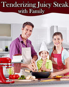 Meat Tenderizer Attachment for Kitchenaid Mixers, 3 Adjustable Thickness Settings, Dishwasher Safe Sturdy Beef Steak Processor Tool Accessory