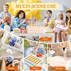 3 Pack 90-Count Deviled Egg Containers with Lid & 8 Pcs Deviled Egg Piping Tool, Transparent Deviled Egg Tray – Stackable Racks for Refrigerators, Suitable for Parties, Easter, Travel