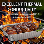 BIBRADAA®Aluminum Pans with Lids,74.4oz(12Pack),37.2oz(10Pack),23.7oz(13Pack),Foil Pans with Lids(Cardboard Covers),Disposable Tin Foil Pans,for Baking, Meal Prep and Freezer, Takeout.