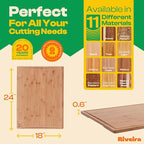Riveira Brown Bamboo Wood Cutting Board – Gourmet Bamboo Grandeur: 24 x 18 Wooden Cutting Board – Wooden Cutting Boards For Kitchen Decorative – Innovative Juice Grooves Wooden Chopping Board
