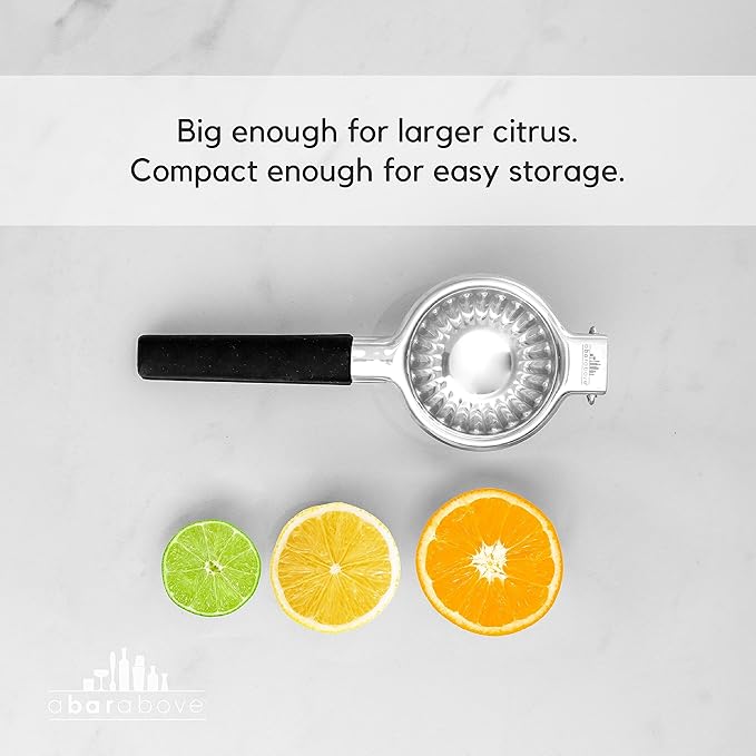 A Bar Above Premium Quality Hand Juicer, for Cocktails, Heavy Duty, Stainless Steel Juicer, Lime, Lemon, and Oranges, Citrus Juicers, for Mixologists and Bars, Fruit Juice Extractor, Gold, 3 Pack