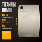 Titanium Cutting Board – Pure Titanium Chopping Board for Kitchen – Non-Toxic, Microplastic-Free, Double-Sided, Dishwasher Safe, Durable Metal Cutting Board