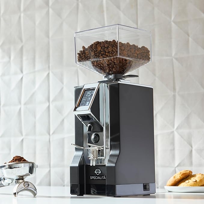 Eureka Mignon Specialita Espresso Grinder | Silent Technology | Stepless 55mm Burrs | Touchscreen | Black