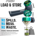 Mamba Original 1g Gray USB Electric Herb Grinder. Small Portable Metal Herbal Grinder Machine & Spice Mill for the Kitchen