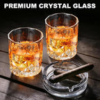 Yaomiao 12 Pcs Old Fashioned Whiskey Glasses Bulk 7 Oz Heavy Base Bourbon Glass Cocktail Rocks Glasses for Whiskey Bourbon Liquor and Cocktail Drinks Gift