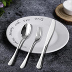 Silverware Set 20-Piece, Stainless Steel Flatware Cutlery Set for 4, Mirror Polished, Dishwasher Safe, Tableware Set for Home, Kitchen, Wedding, Party