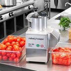 Robot Coupe CL50EULTRA Single-Speed Cutter Mixer Continuous Feed Commercial Food Processor with Side Discharge, 120v