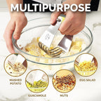 Zulay Kitchen Dough Blender - Stainless Steel Pastry Cutter, Heavy Duty Dough Cutter With Blades, Pastry Blender And Butter Cutter - Pastry Cutter For Baking (Yellow)