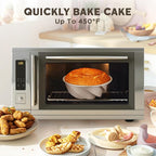 KITESSENSU Non-Stick Cake Pan, 9.5-Inch Aluminum Cake Mold, 10 Cup Fluted Heavy Duty Tube Pan, Durable Rust & Scratch-Resistant, Baking Mold for Jello, Gelatin, Chocoflan, Flan, Marissa, Gold