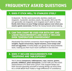 Kitchen Conversion Chart Magnet - Measurements Conversion Chart - Baking Supplies Baking Accessories Cooking Gadgets - Baking Kitchen Cooking Gifts for Women - Kitchen Gadgets