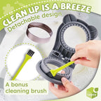 Uncrustables Sandwich Maker Sealer Cutter, Crustless Sandwich Cutter, PB&J Uncrustable Maker - Color Grey, Round Shape