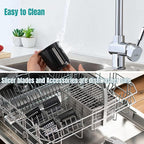 Stainless Steel Slicer Shredder Attachment Compatible with Kitchenaid Stand Mixer Parts Accessories, Vegetable Shredder Cheese Grater with Detachable 5 Blades