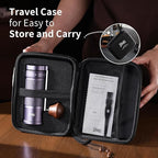 Manual Coffee Grinder with Foldable Handle, Conical Burr Coffee Grinder with 20g Capacity, Adjustable External Grind Setting for Travel,Camping,Home