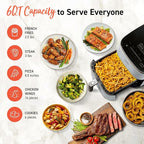 COSORI Air Fryer 9-in-1, Compact & Large 6-Qt, Fast Turbo Modes, 90-450°F Even Results, Precision Heating, Up to 95% Less Oil*, Roast, Bake, Dry, Reheat, Frozen, Broil, Proof, 120V, TurboBlaze