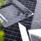 100 Pack Clear Plastic Square Dessert Plates, 6.5" Disposable Salad Plate Heavy Duty Plate for Party, Wedding, Christmas, Picnic