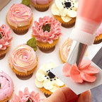 7 Pieces Rose Flower Piping Tips Set, Cake Decorating Tips Icing Piping Nozzles Set Cupcake Decorating Kit