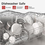 2.5 Quart Stainless Steel Saucepan with Glass Strainer Lid, Thicken Tri-ply Full Body, Multipurpose Sauce Pot with Two-Size Drainage Holes Lid, Perfect For Boiling Gravies, Pasta, Noodles