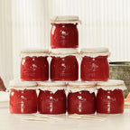 Mason Jars, 8 OZ, 12 Pack with Lids and Bands, Glass Canning Jars for Canning, Pickling, Preserving, Jam, Honey, Wedding Favors, Shower Favors (12 Pack) (Combo)