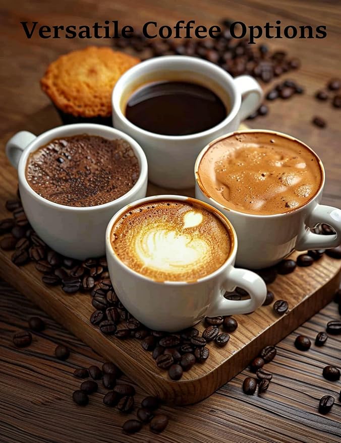 Fully Automatic Coffee Maker with Built-in 3-Level Grinder Expresso/ Cappuccino/Latte/Americano Coffee Machines with Self-Cleaning Function 12 Cup Coffee Machine for Home/Office (Coffee Maker-Black)