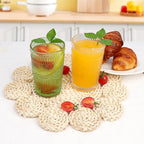 6pcs Vintage Drinking Glasses Set, 12 oz Green Highball Glasses, Embossed Ribbed Glassware Cups for Cocktail, Water, Juice, Coffee, Whiskey