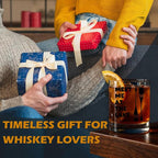 kunlisa Lake Lovers Gifts Whiskey Glasses, Lake House Decor and Gifts, Meet Me at the Lakes 10 oz Drinking Rocks Glasses for Women Men Whisky Cocktail Scotch Bourbon Liquor