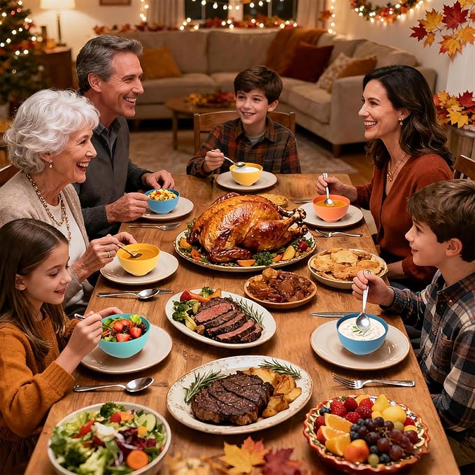 Homienly Wheat Straw Small Bowls, Unbreakable Dessert Bowls 8 PCS, 10 OZ Small Plastic Bowl for Kitchen, Microwave & Dishwasher Safe Mini Bowl for Snack, Ice Cream, Yogurt,Portion Control(Multi)