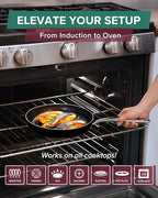 Nuwave Lux 13-Piece Premium Cookware Collection, Healthy G10 Duralon Blue Ceramic Nonstick, Ultra Durable, PFAS-Free, Lightweight & Works on All Cooktops