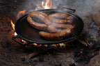 Cast Iron Pizza Pan - 14-Inch Baking Pan for Oven, Stovetop, Grill, or Campfires - Durable, Even-Heating, Versatile Cast Iron Griddle by Home-Complete