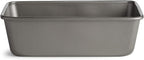 Cooking Light Heavy Duty Nonstick Bakeware Carbon Steel Bread Pan or Loaf Pan with Quick Release Coating, Manufactured without PFOA, Dishwasher Safe, Oven Safe, 9.25-Inch x 5.25-Inch, Gray