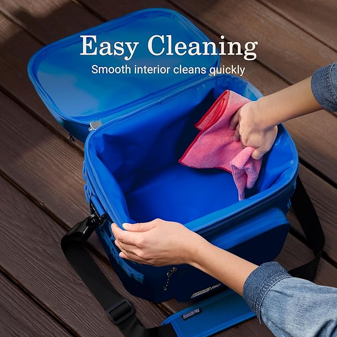 Coleman Pro 24-Can Premium Soft Cooler Lunchbox, Fully Insulated Lid & Body Stays Cold up to 35 Hours, Great for Camping, Tailgating, Parties, Sports, Concerts, Lunches & More