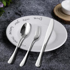 Silverware Set 30-Piece, Stainless Steel Flatware Cutlery Set for 6, Mirror Polished, Dishwasher Safe, Tableware Set for Home, Kitchen, Wedding, Party