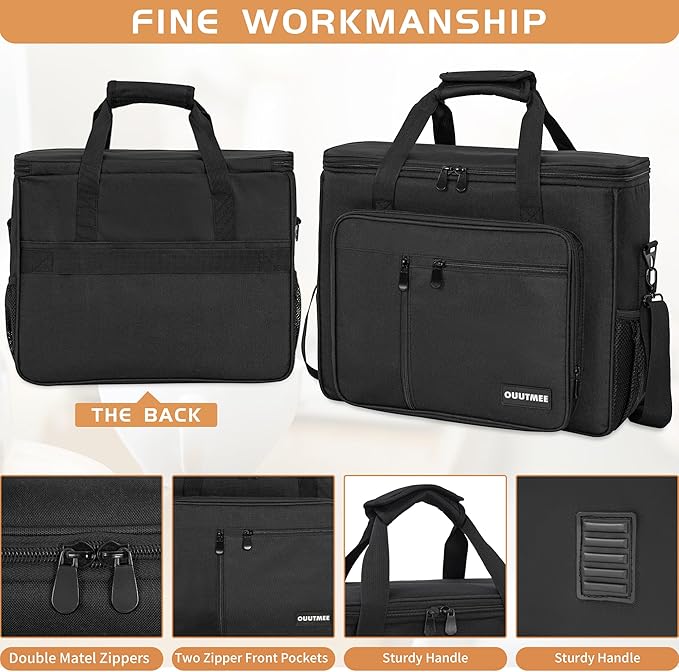 Coffee Maker Carrying Bag Compatible with Keurig K-Slim/K-Express/K-Iced/Ninja PB051/PB041ST, Single Serve Coffee Brewer Portable Storage Bag with Extra Pockets, Storage Tote Case