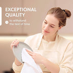 Super Absorbent Kitchen Towels 12 Pack - Premium 100% Cotton Kitchen Towels, 450GSM Thick Machine Washable White Dish Towels for Kitchen Drying, Cleaning, Dobby Weave, Unmatched Quality