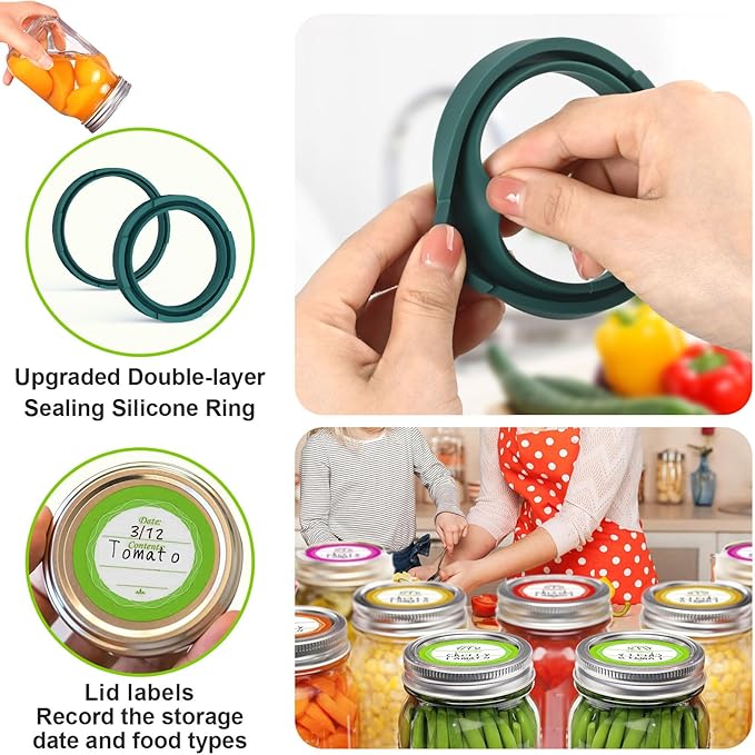 M11 Electric Mason Jar Vacuum Sealer Kit - Vacuum Sealer for Wide & Regular Mouth Canning Jars