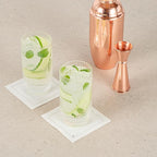 Restaurantware-Vetri 10 Ounce Highball Glasses, 24 Ribbed Drinking Glasses - No-Lead, Dishwashable, Clear Glass Tumblers For Scotch, For Drinking Liquor, Cocktail, Bourbon, Cognac, And More