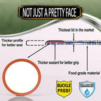 Supa Ant Canning Lids Regular Mouth (100pcs) Decorative Tin Canning Lids Regular Mouth (Royal Worcester) Buckle Proof and Rust Proof - Perfect Fit Can Lid for Mason Jars Canning Supplies