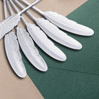 Creative spoons in multiple colors. They can be used to stir flower tea, coffee, and desserts. They're also great for decoration, collection, or as gifts. (silver with fine lines)