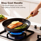 imarku Non Stick Frying Pans, Frying Pan Set of 3 pcs(8+10+12 Inch), Cast Iron Skillets Induction Compatible, Nonstick Frying Pan Set With Stay Cool Handle, Oven Safe, Christmas Gifts for Mon and Dad