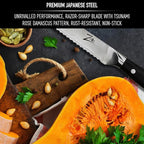 Zelite Infinity 5.5 Inch Serrated Bread Knife for Homemade Bread - Razor Sharp Japanese AUS-10 Super Steel 67-layer Damascus Knife; Sourdough Bread Knife & Bread Cutting Knife - Luxurious Gift Box