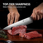 YOTSUBA Chef Knife, 9 Inch Kitchen Chef's Knife, Ultra Sharp High Carbon Steel Professional Cooking Kitchen Knife with Ergonomic Handle, Gift Box Included