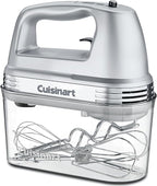 Cuisinart HM-90BCS Power Advantage Plus 9-Speed Handheld Mixer with Storage Case, Brushed Chrome