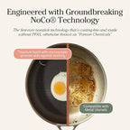 Our Place Titanium Mini Always Pan Pro - 8.5” (1.48 Qt) No-Coating Nonstick Skillet | Tri-Ply Titanium & Stainless Steel | Safe for Oven, Induction & Cooktops up to 1000°F | Includes Spatula | Chrome