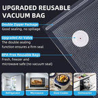 Vacuum Sealer, vacuum sealer for food, handheld vacuum sealer(Vacuum Sealers+ 30 reusable vacuum seal bags)
